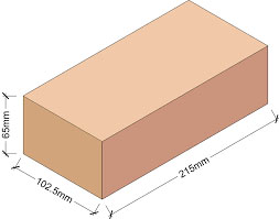 These are the standard sizes in the UK Brick dimensions